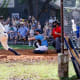 At the Long Time, a sandlot baseball field near Austin, the score isn't as important as the vibe. 